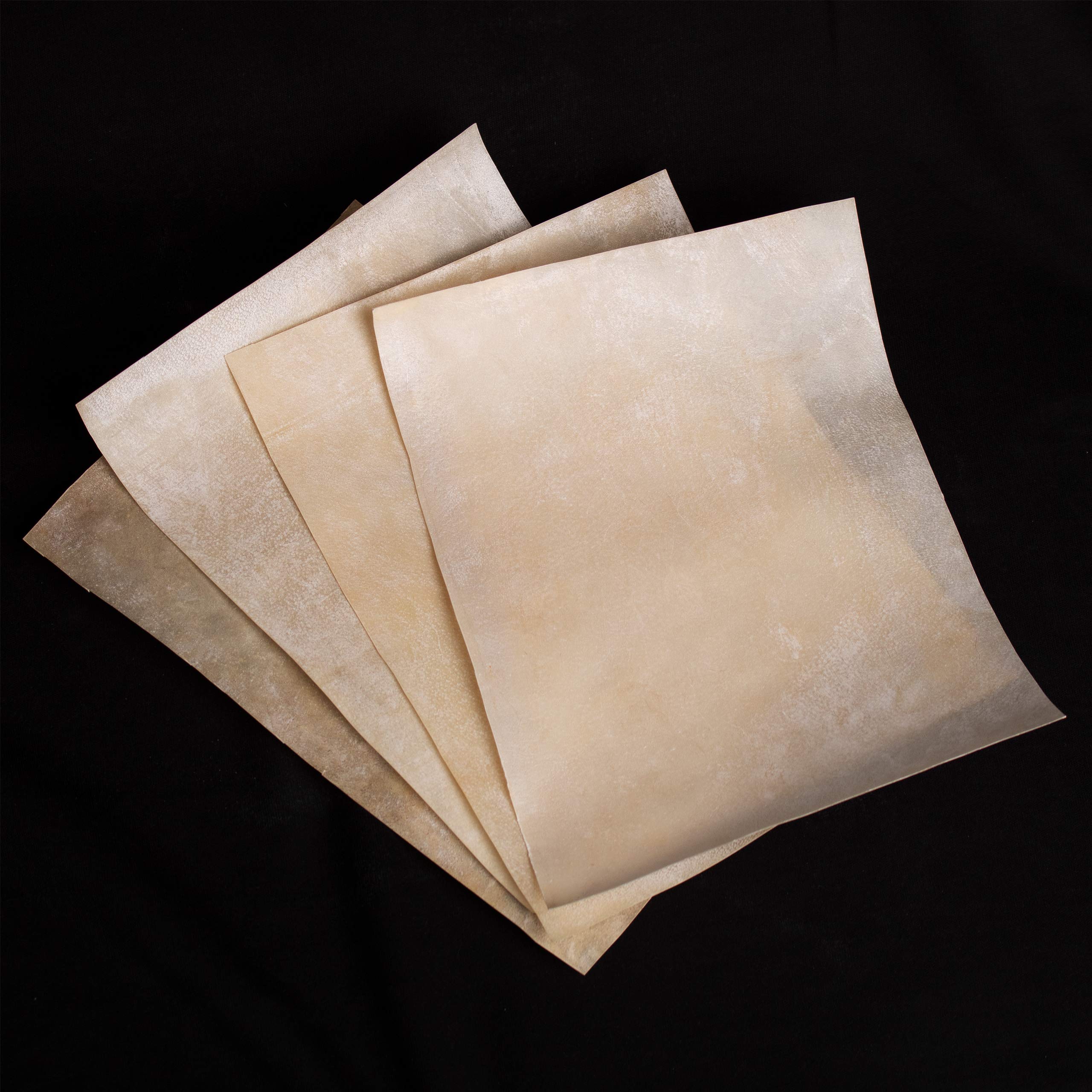 Mythrojan Papier à lettre médiéval en vélin en cuir véritable 20,3 x 27,9 cm