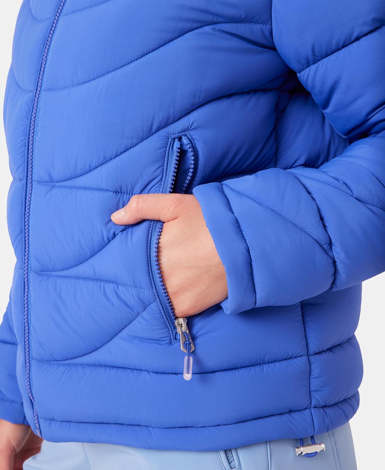 Roxy Women's Christal Packable Liner Jacket– Lightweight, Concealed Hood, Pfas-free, Zip Pockets