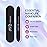 25PCS Mini Size PANA Professional Double Sided Nail Files - Black, 180/240 Grit - Emery Board Nail Buffering File Manicure Pedicure Nail Polisher Washable