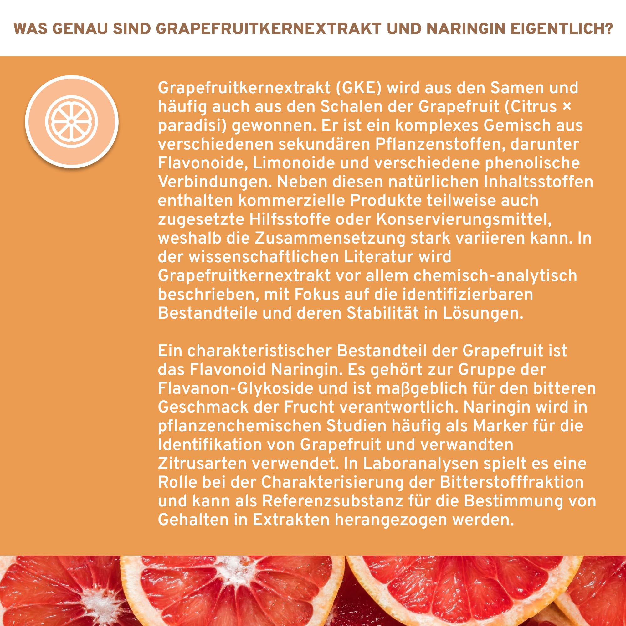 QIDOSHA® Grapefruitkern-Extrakt mit 98% Naringin, 350mg reines Naringin je Kapsel, 180 Kapseln im Apotheker-Glas, jede Charge laborgeprüft, deutsche Fertigung