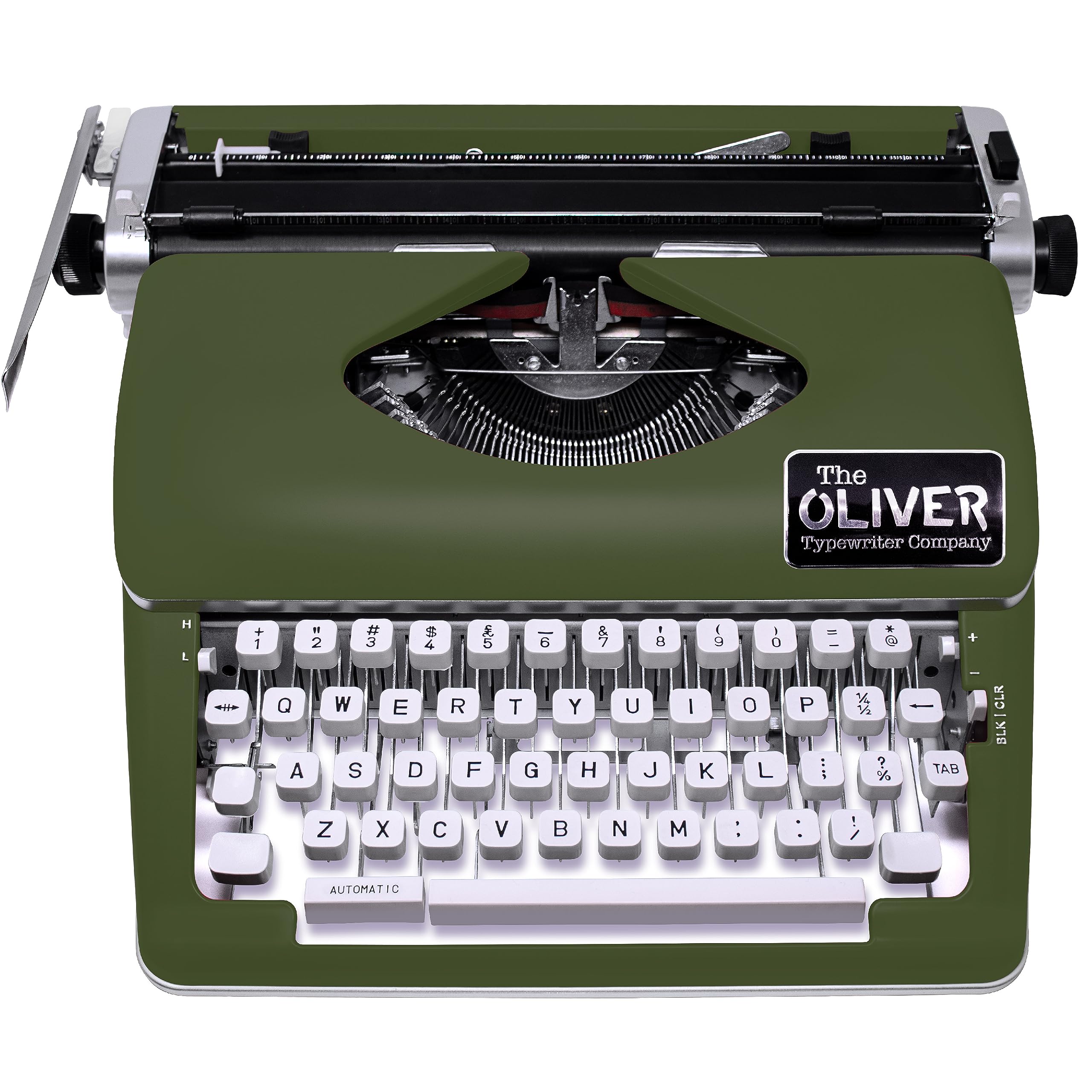 The Oliver Typewriter Company Timeless Manual Typewriter, Olive