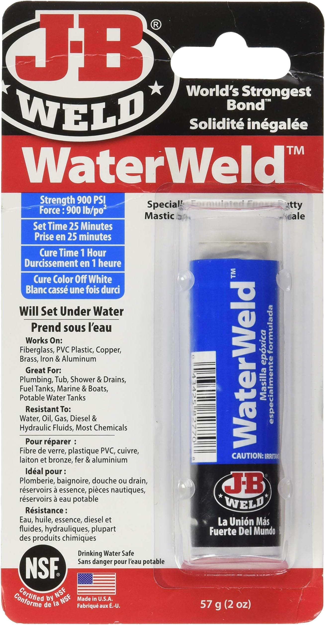 Amazon.com: JB Weld 8277 Waterweld : Automotive