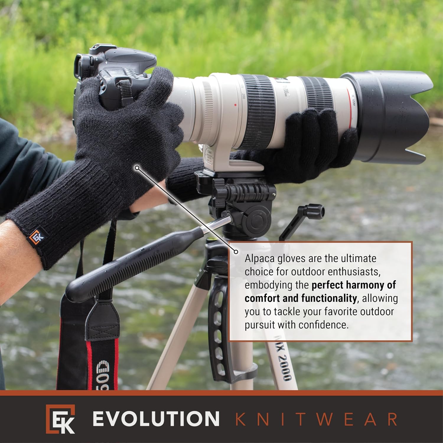 Evolution Knitwear Alpaca Knit Gloves - Made in the USA - Super Soft Baby Alpaca - Made in the USA - Small