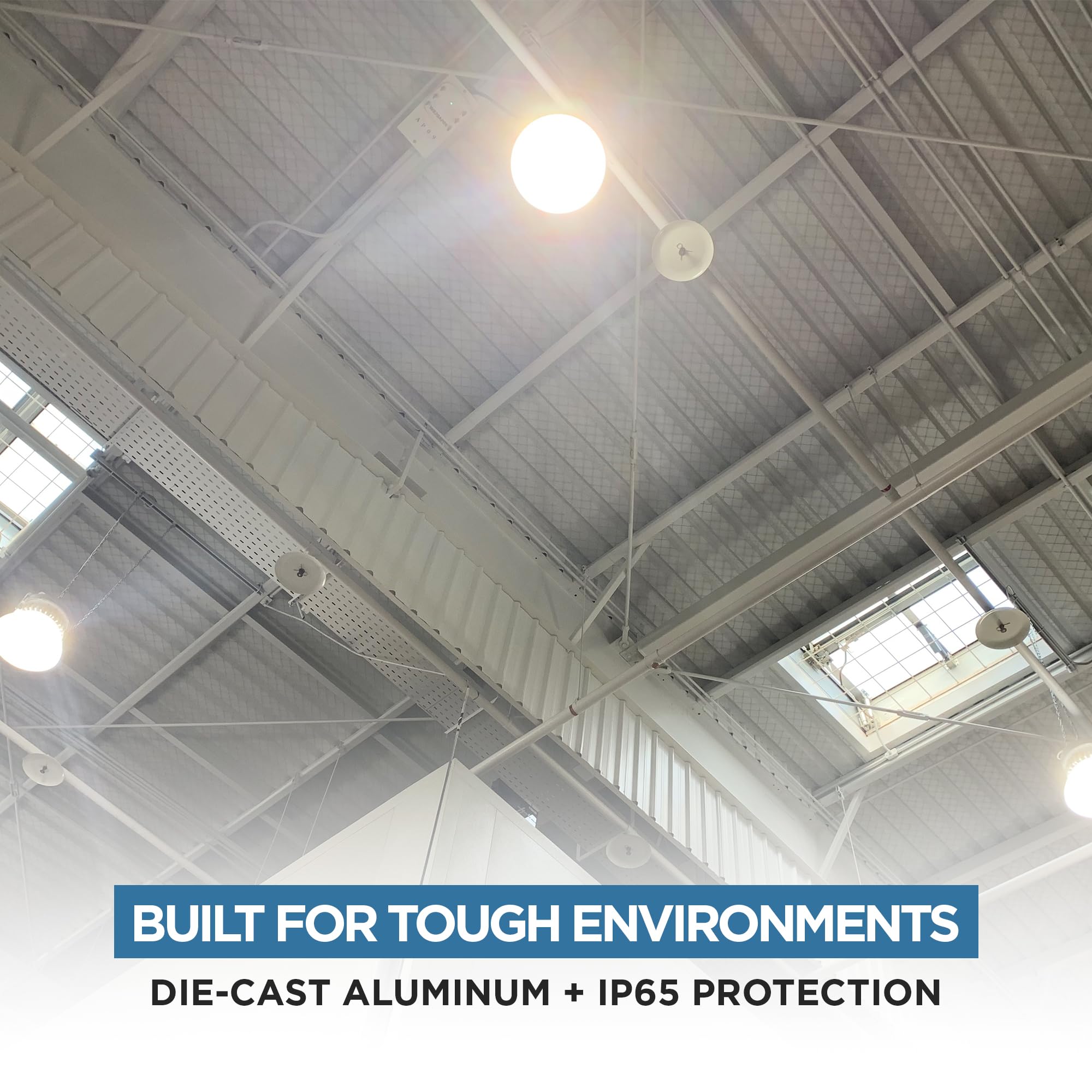 WareLight LED UFO High Bay Light 30 000 Lumen 200W 5000K Daylight Dimmable Commercial Ceiling Fixture 120 277V — view 7