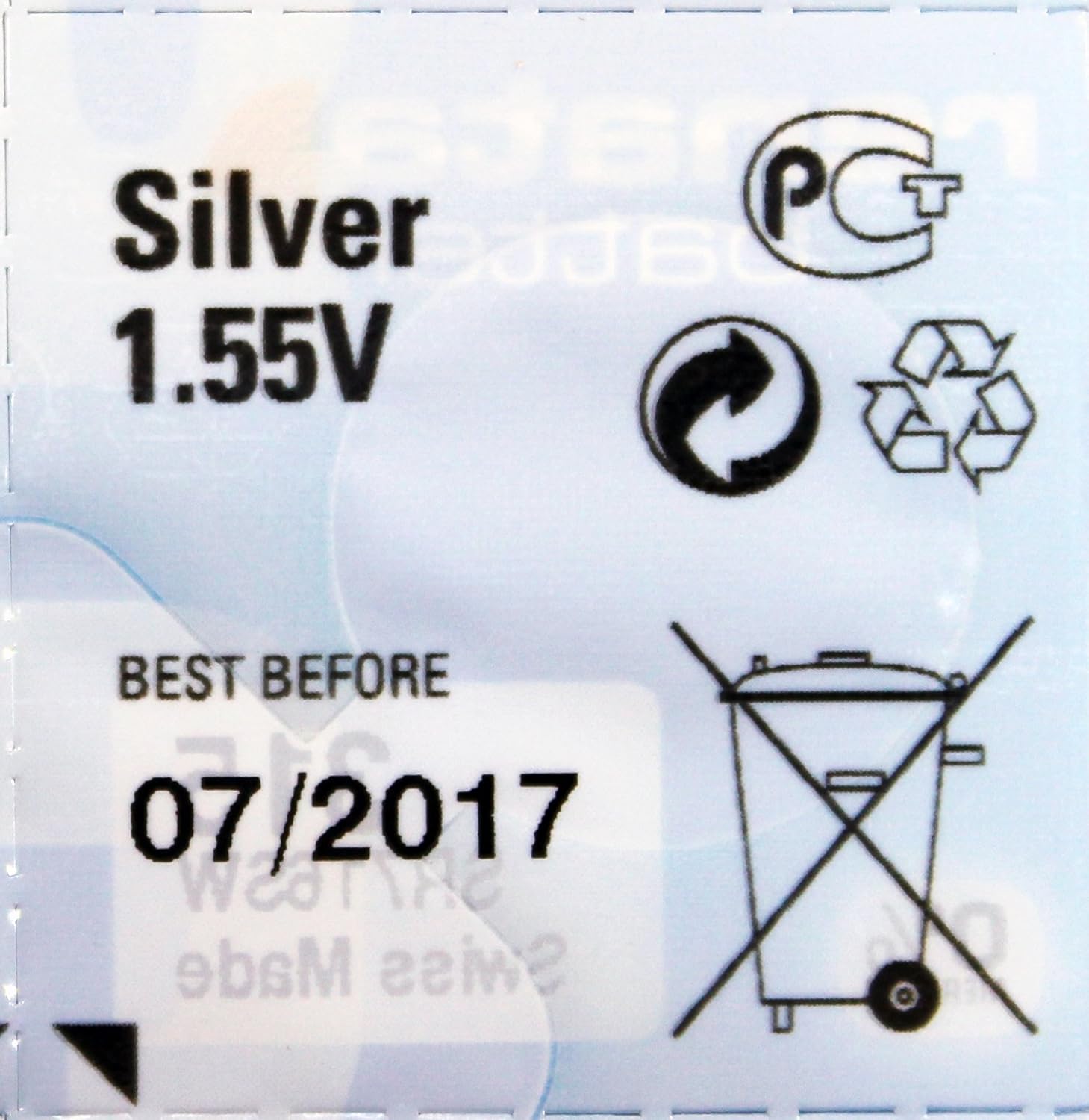 Renata - Silver Oxide Button Battery 370 SR920W Renata 1.55V 40mAh - Blister(s) x 1, Colour - Image 3