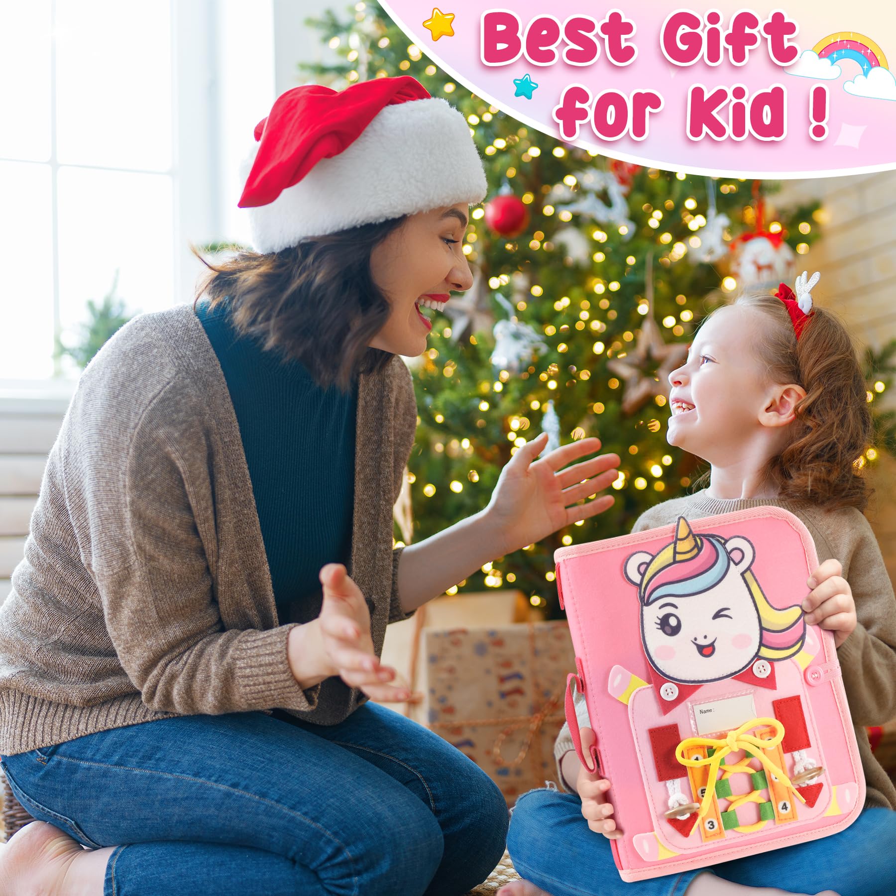 Gontence Montessori Busy Board For Year Old Kids Toys - Main Image