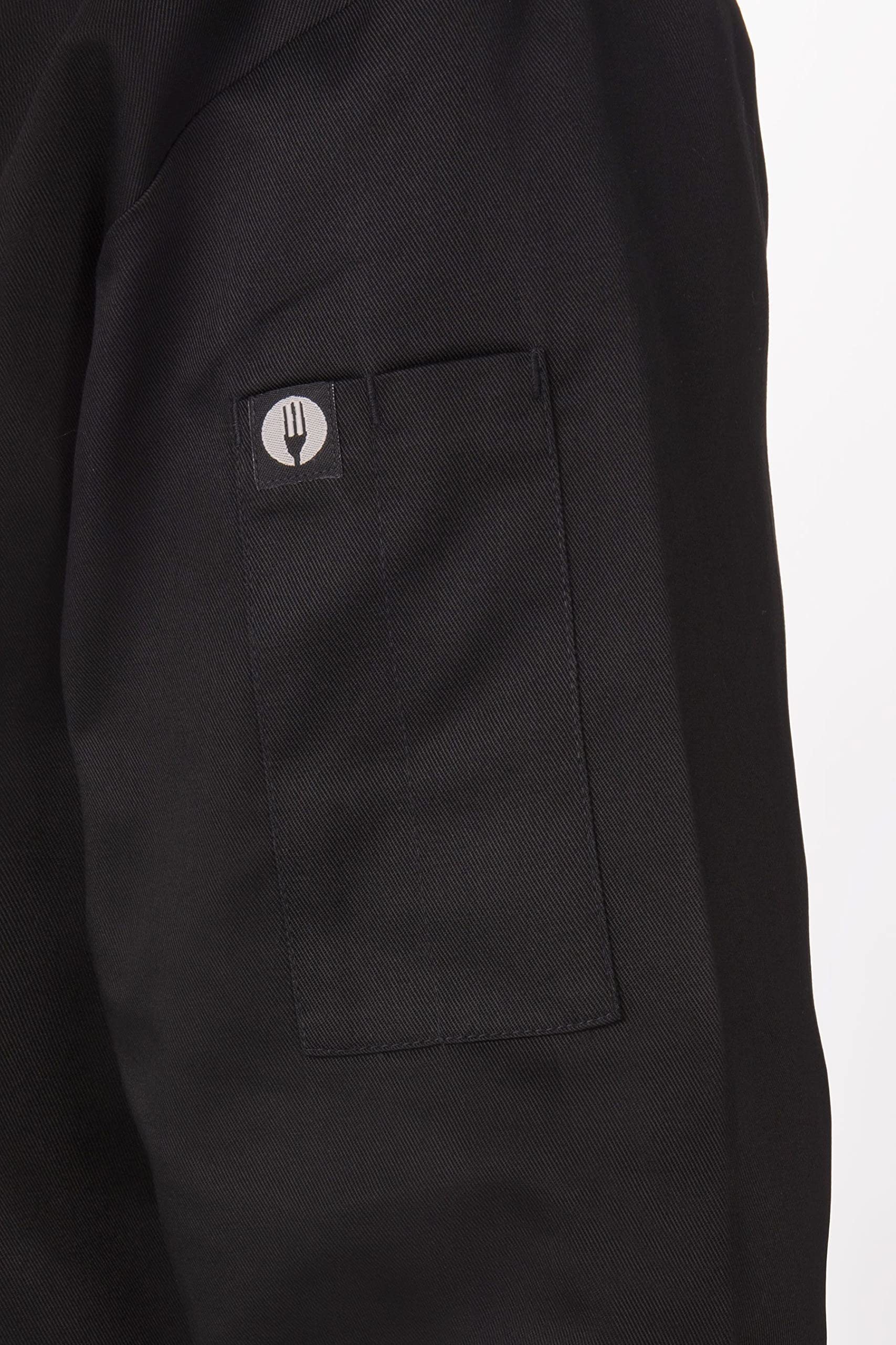 Chef Works b653-s Montpellier Giacca da chef, Unisex, piccolo, colore: nero