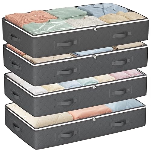 Budding Joy 90L Under Bed Storage Containers, Closet Organizers and
