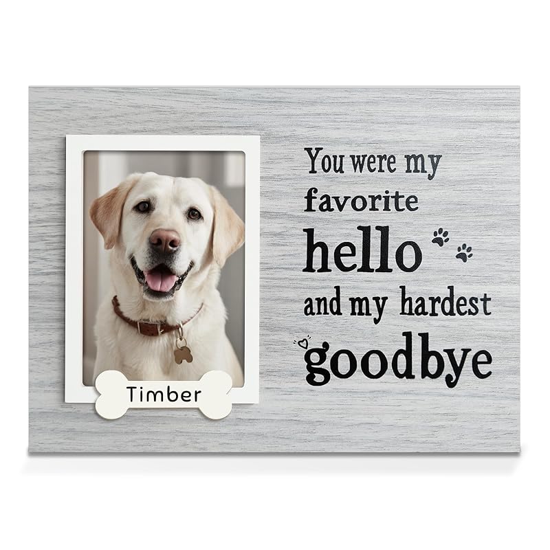 Quadro Memorial para Cães e Gatos em Madeira Skittypurr HGPetFrame