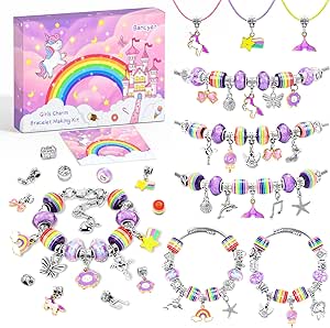 Kit Borraccia E Berretto DIY Per Bambina - Con Adesivi Gemma E Unicorno