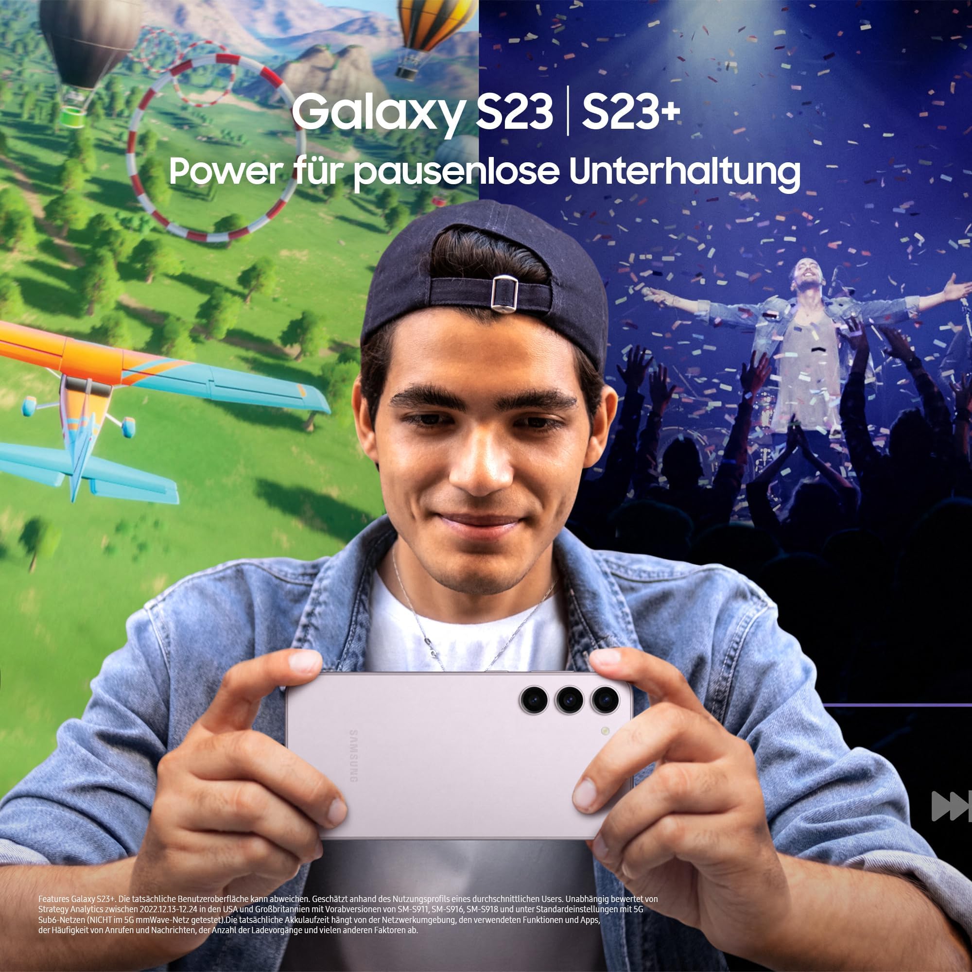 Samsung Galaxy S23+ AI-Android-Smartphone, 512GB, 4.700mAh Akku, Smartphone ohne Vertrag Phantom Black inkl. 36 Monate Herstellergarantie [Exklusiv bei Amazon]