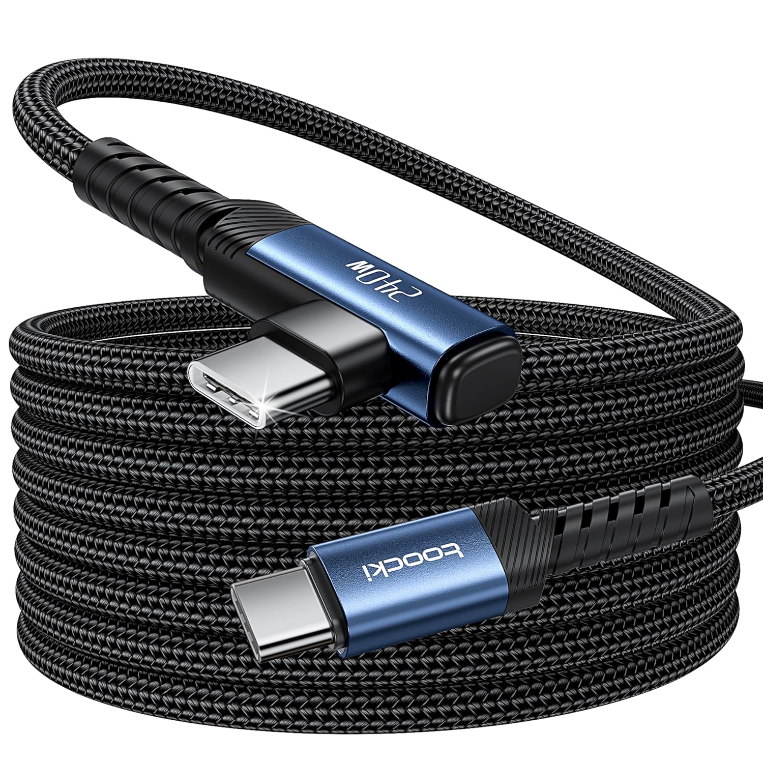 Cable USB-C Ángulo Recto 90 Grados - 2 Metros