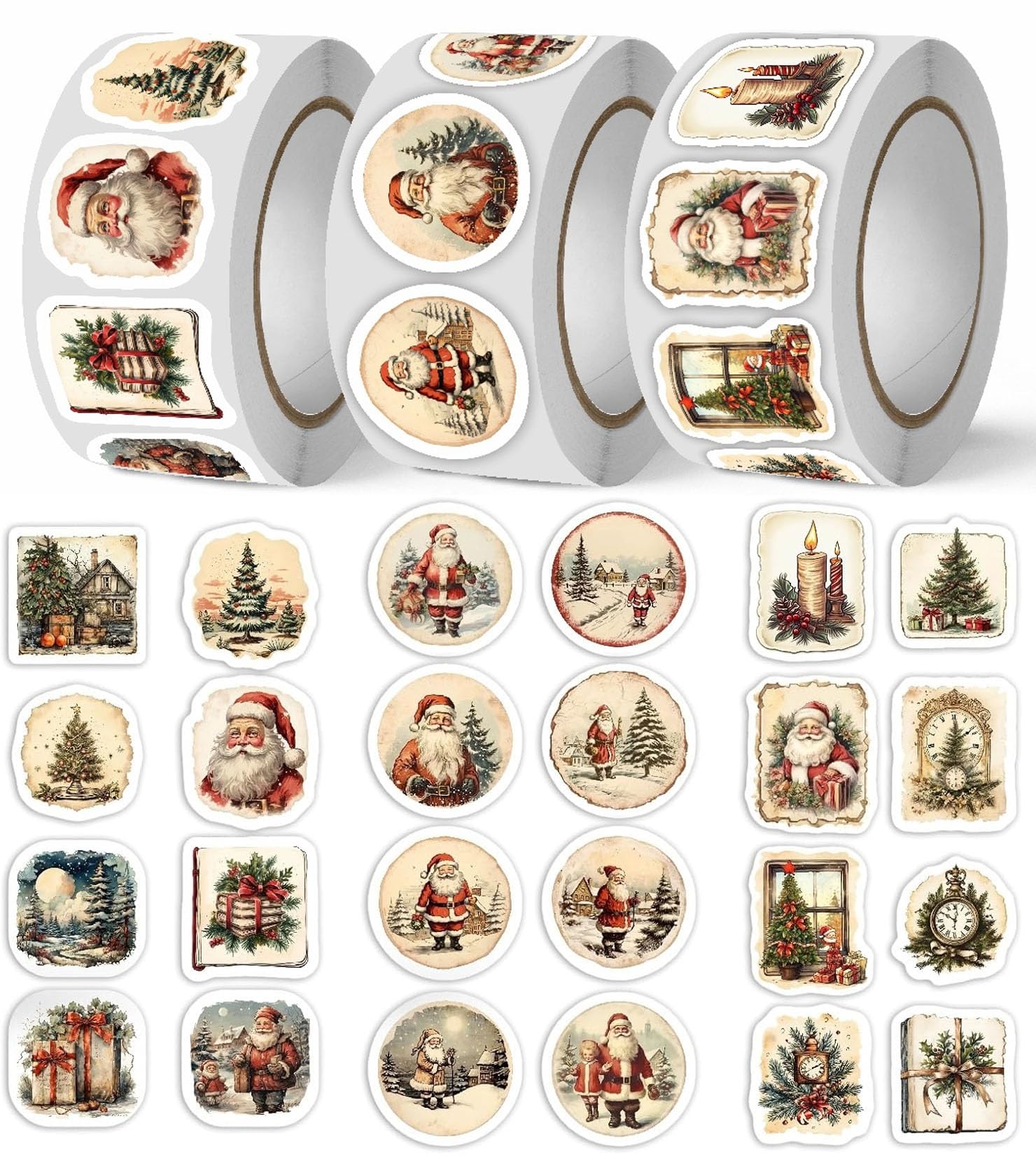 Kerststickers en -etiketten: etiketten voor feestelijke producten Kerststickers en -etiketten: etiketten voor feestelijke producten