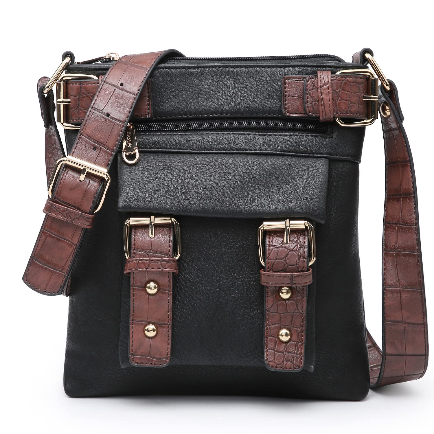 Dasein Women Lightweight Crossbody Bags Soft Vegan Leather Messenger Bag Shoulder Bag Travel Purse