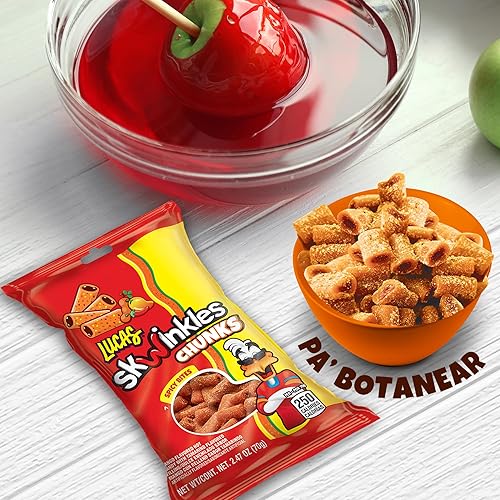 Miniatura 10 de Lucas Skwinkles Sweet & Sour Candy Chunk Sabor Mango con relleno de tamarindo 1 bolsa de 4.586 onzas, perfecto para aperitivos, fiestas