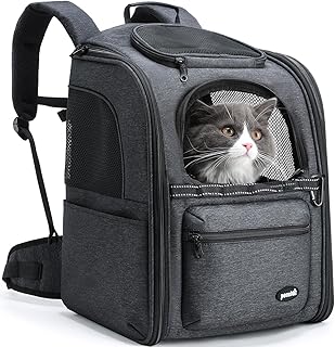 Pecute mochila gato redução de carga antigravidade, mochila ergonómica para gatos, mochila de descompressão para gatos t...