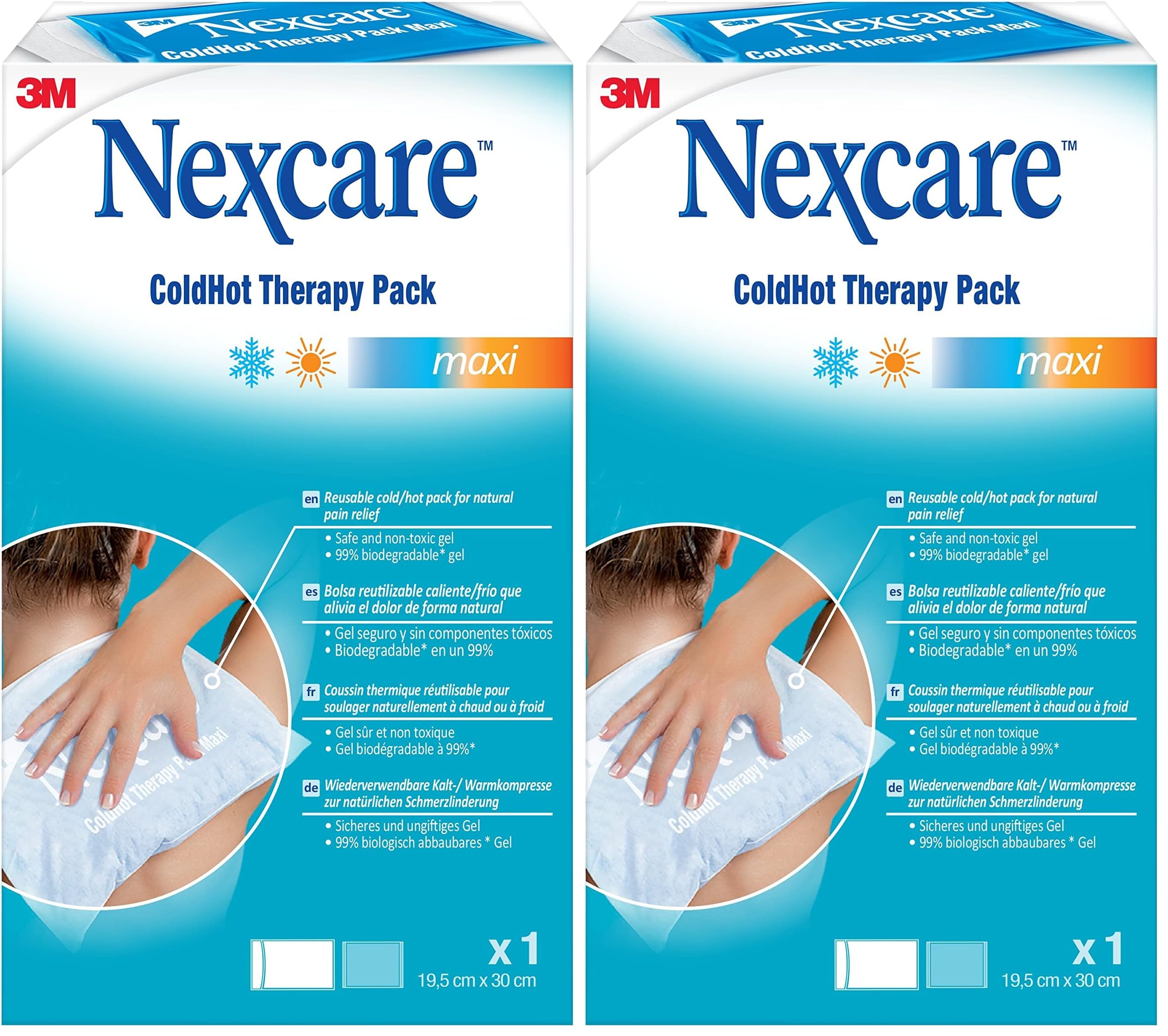 Nexcare ColdHot Therapy Pack Maxi, paquete de 2 unidad