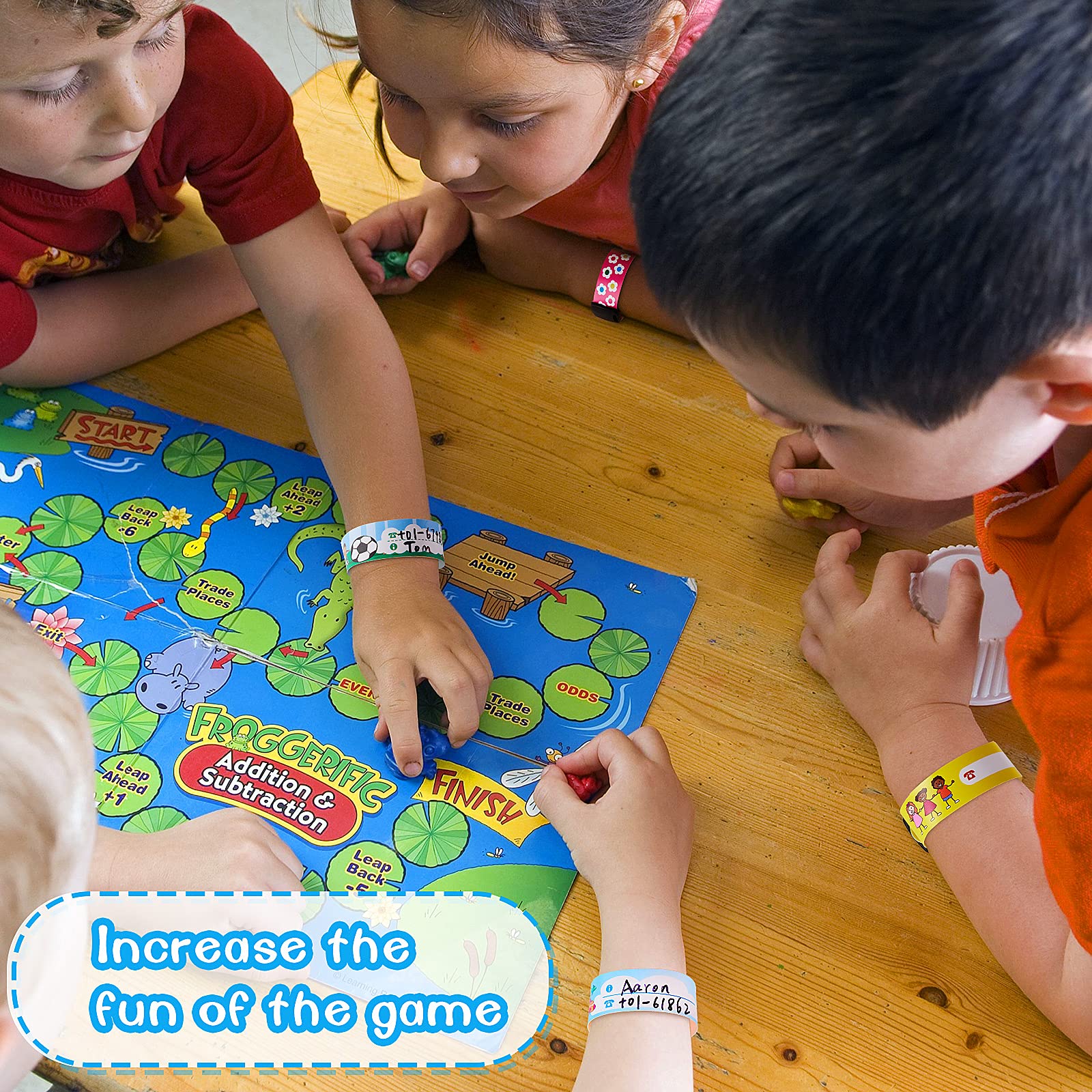 40 Pcs ID Wristbands for Kids, Child Safety Wristband, Child Safety ID Wristband Waterproof Recognition Wristband with Marker Pen for Kids Child Travel School Event Field Trip, Outdoor Activity - Image 6