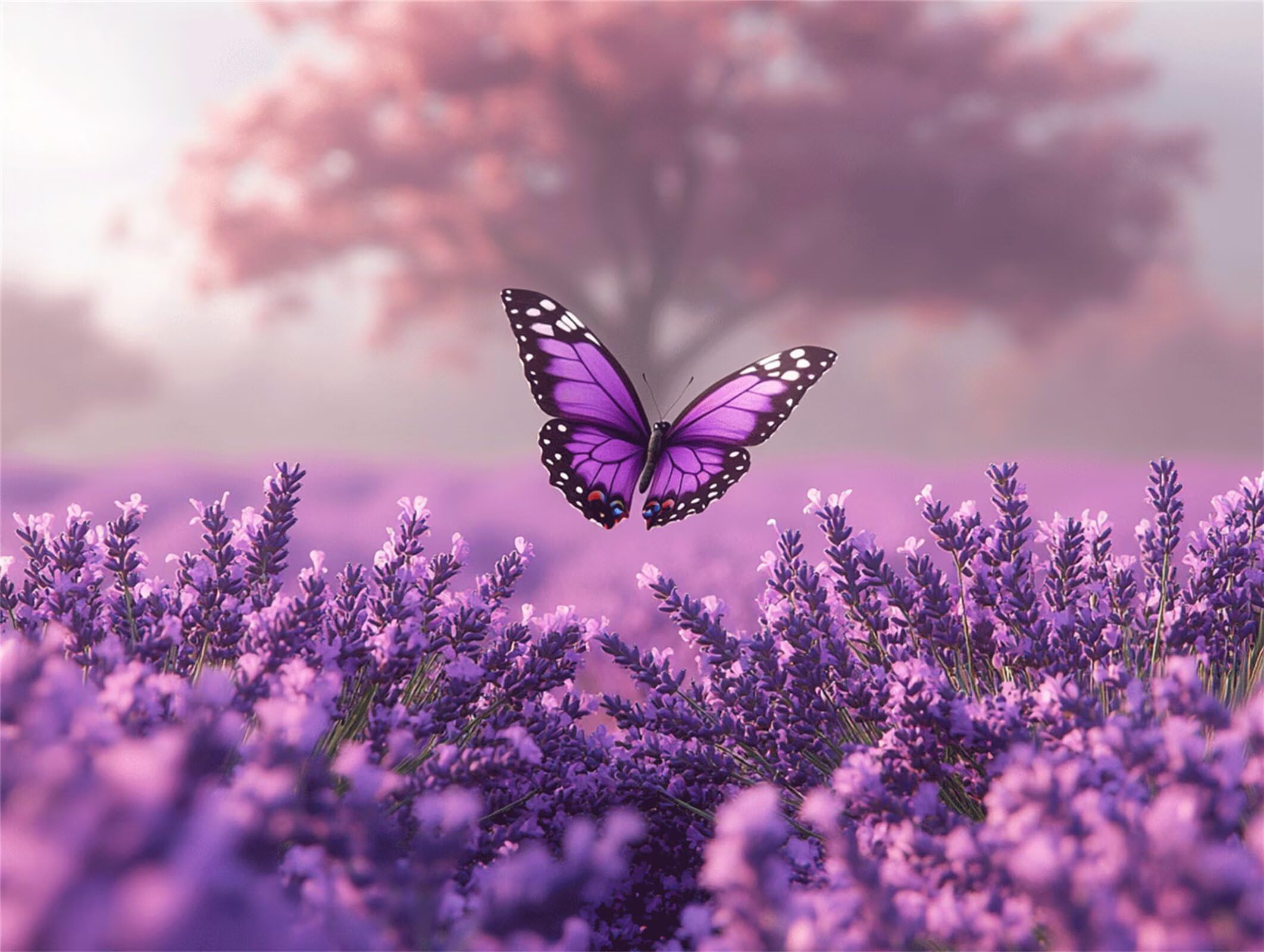 5000 sztuk puzzli dla dorosłych gry rodzinne, lawendowy motyl n-815