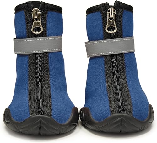 Miniatura 2 de Zack & Zoey ThermaPet - Botas de neopreno, color azul, talla L