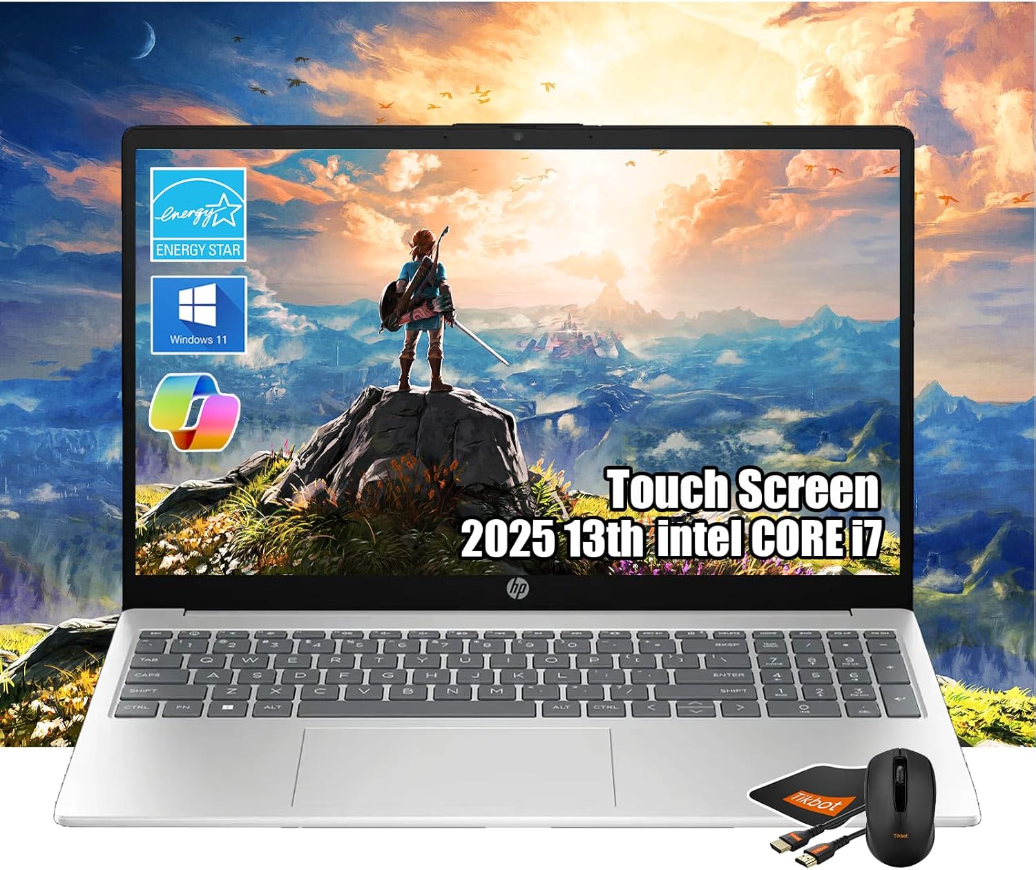 HP Pavilion 15.6" FHD Touchscreen Laptop | Intel 13th i7-1355U(Beats i9-10880H)| 32GB RAM | 1TB SSD | Iris Xe Graphics | Business Laptop | Computadora Portátil |W/Accessories