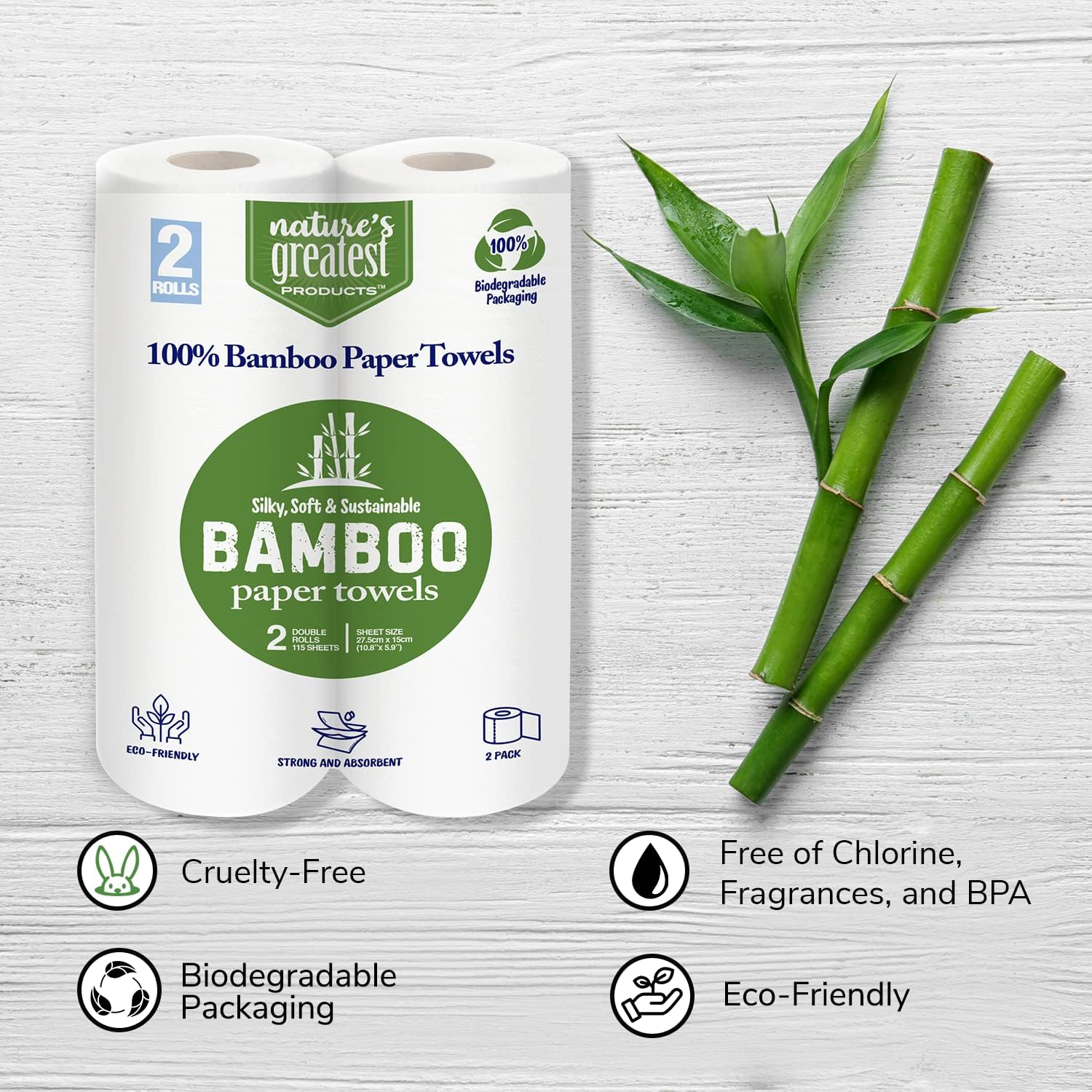 🔥 Cаѕhbасk uр tо 70% Bamboo Paper Towels - 2 Rolls of Paper Towels - 2-Ply Made From Tree-Free, 100% Bamboo Fibers - Eco-Friendly, 100% Biodegradable Packaging - Silky, Soft, and Sustainable Packaging May Vary Uр Tо 40% оƒƒ Bamboo Paper Towels - 2 Rolls of Paper Towels - 2-Ply Made From Tree-Free, 100% Bamboo Fibers - Eco-Friendly, 100% Biodegradable Packaging - Silky, Soft, and Sustainable Packaging May Vary