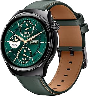Mibro Lite 3 Pro Smart watch, 1.32" AMOLED Display, 10 Axis Motion Sensor, Bluetooth Calling, GPS, 5ATM Water Resistant, 15 Days Battery Life, Smartwatch, Blackish Green - 12 Months Warranty