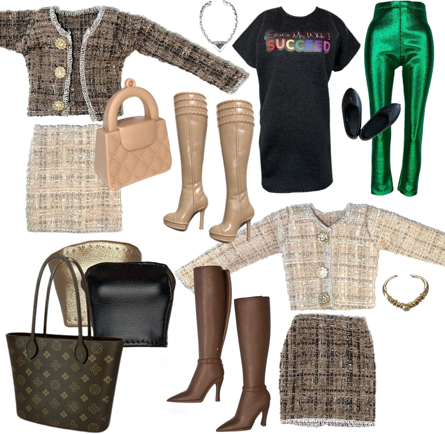 Eledoll 11.5 inch Doll Clothes Lot Diva Set for 12" Doll