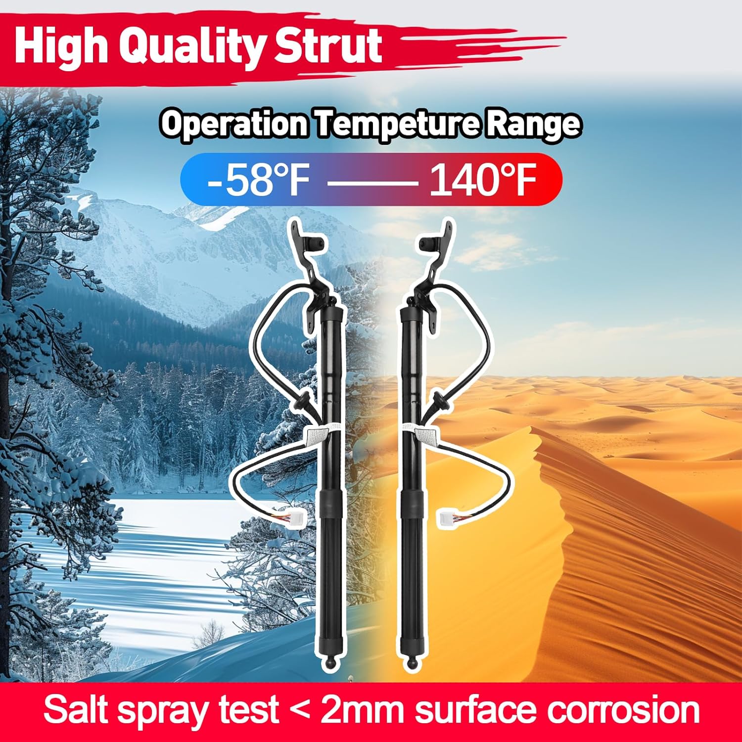 Power Rear Liftgate Struts Compatible with RAV4 2013-2018, 1 Pair Electric Trunk Struts Lift Support, 2Pcs Tailgate Power Shock Support Replacement 6892009010 6891009010