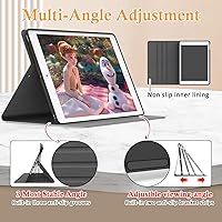 Vista 4 de Funda para iPad de 987 generación 202120202019 de 10.2 pulgadas, soporte de visión multiángulo de 10.2 pulgadas, funda Folio Smart Auto WakeSleep