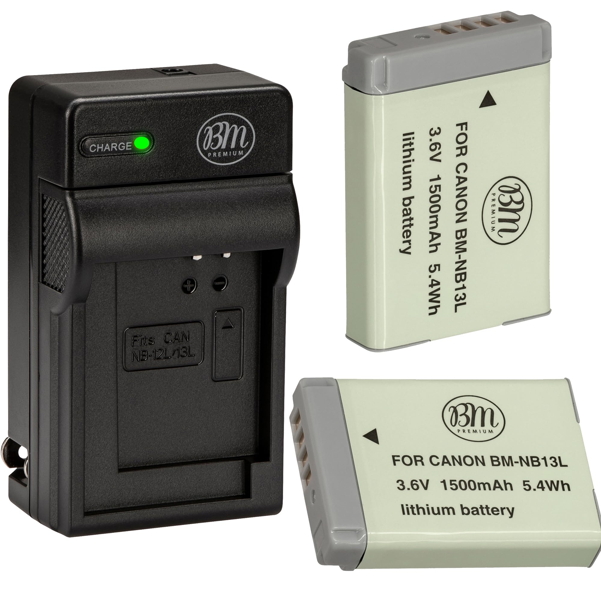 Amazon.com : BM Premium 2-Pack of NB-13L Batteries and Charger Kit