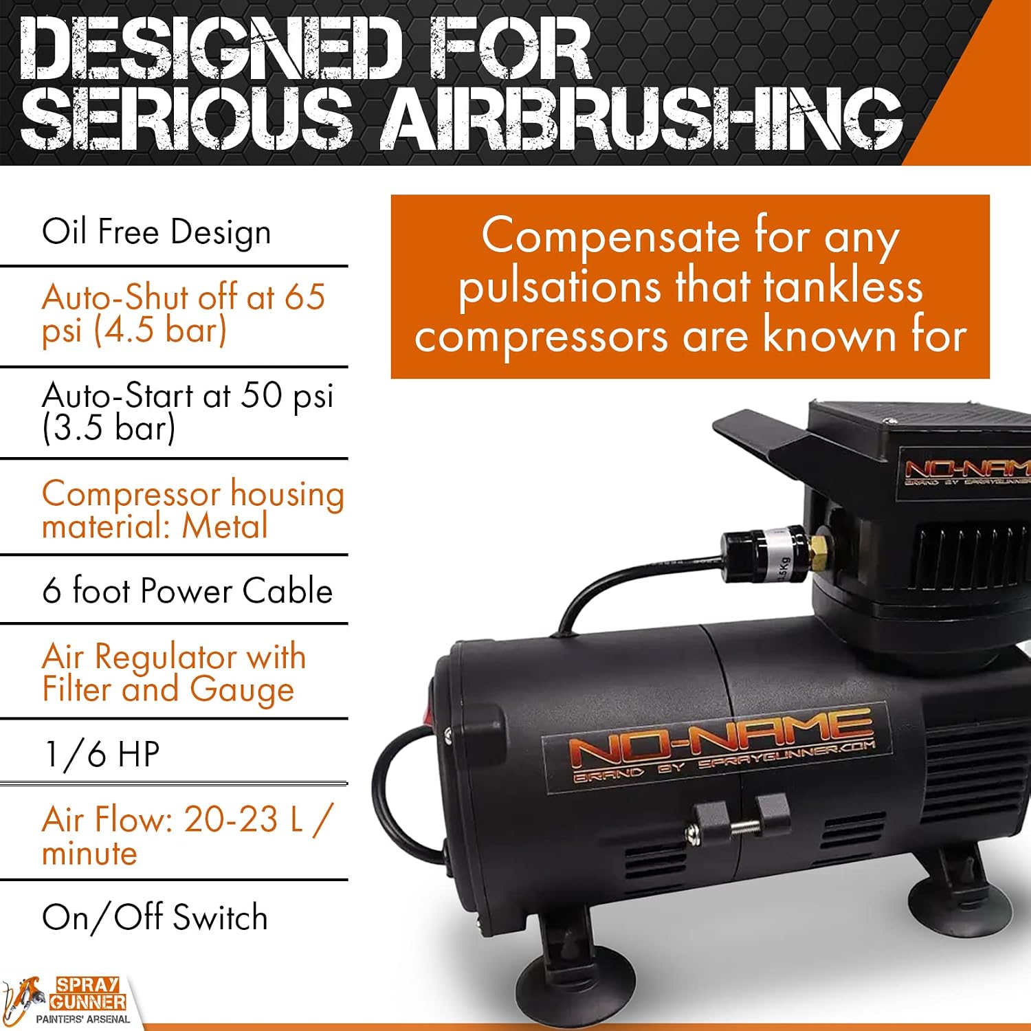 NO-NAME Brand. Rooty Tooty Airbrush Compressor: Quiet, Durable, and Easy to Use