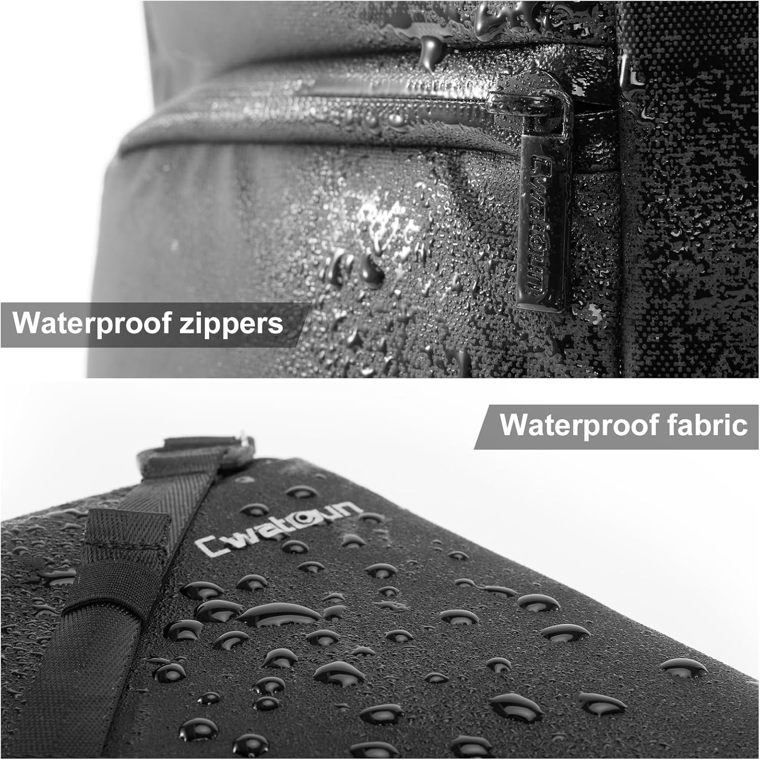 Cwatcun Waterproof Camera Backpack, Black Photography Travel Camera Bag Case with 4L Expansion Warehouse, Tripod and Drone Strap, 15.6" Laptop Compartment for Canon Nikon Sony SLR DSLR - Image 7