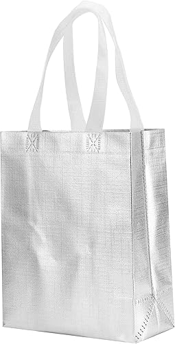 Miniatura 7 de Tendwarm Juego de 12 bolsas de regalo de color oro rosa, reutilizables, tamaño mediano, para fiestas, bodas, Navidad, 8 x 4 x 10 pulgadas