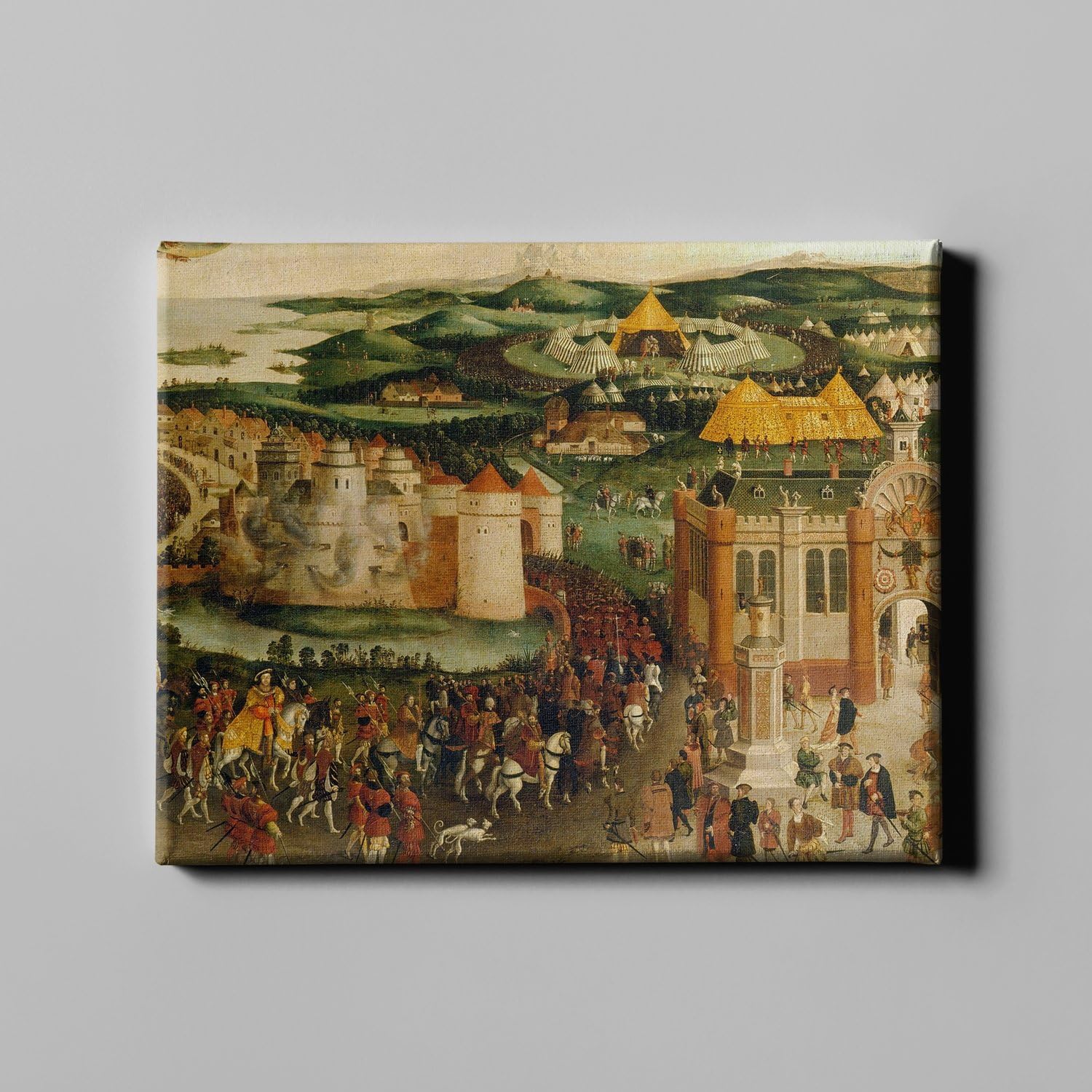 Toile d'or grand tableau mural extra large moderne décoration maison salon chambre
