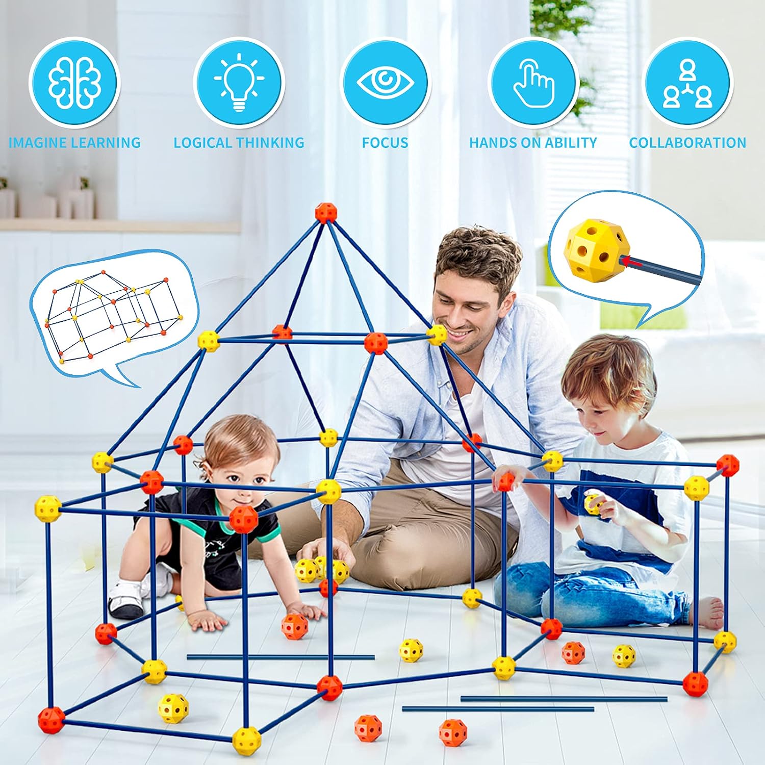 60% Off Discount Lucky Doug 162 Pieces Kids Fort Building Kit, Ultimate Construction Fort Builder Kits for Kids 3 4 5 6 7 8 10 12 Years Old Boys Girls DIY Build A Creative Fort Indoor Outdoors Super Sale 🛒 Lucky Doug 162 Pieces Kids Fort Building Kit, Ultimate Construction Fort Builder Kits for Kids 3 4 5 6 7 8 10 12 Years Old Boys Girls DIY Build A Creative Fort Indoor Outdoors