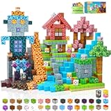 EchoPlan 150PCS Magnetic Blocks, Magnetic Building Blocks, STEM Constructions Magnet Blocks for Boys Girls Age 3 4 5 6 7 8 9 10, Sensory Stacking Toy Christmas Birthday Gifts for Kids, 1" Large Size