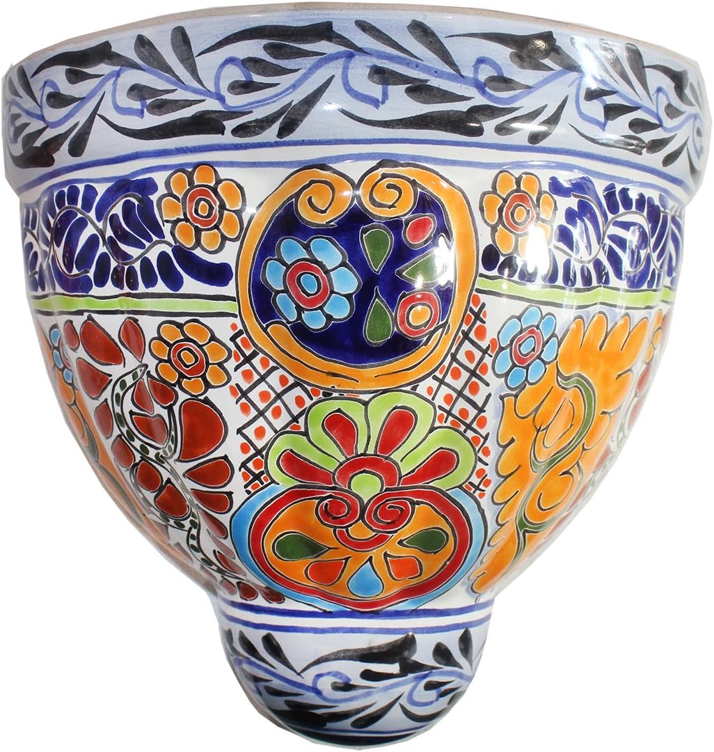 Talavera Large Wall Planter - 10.25 x 9.75