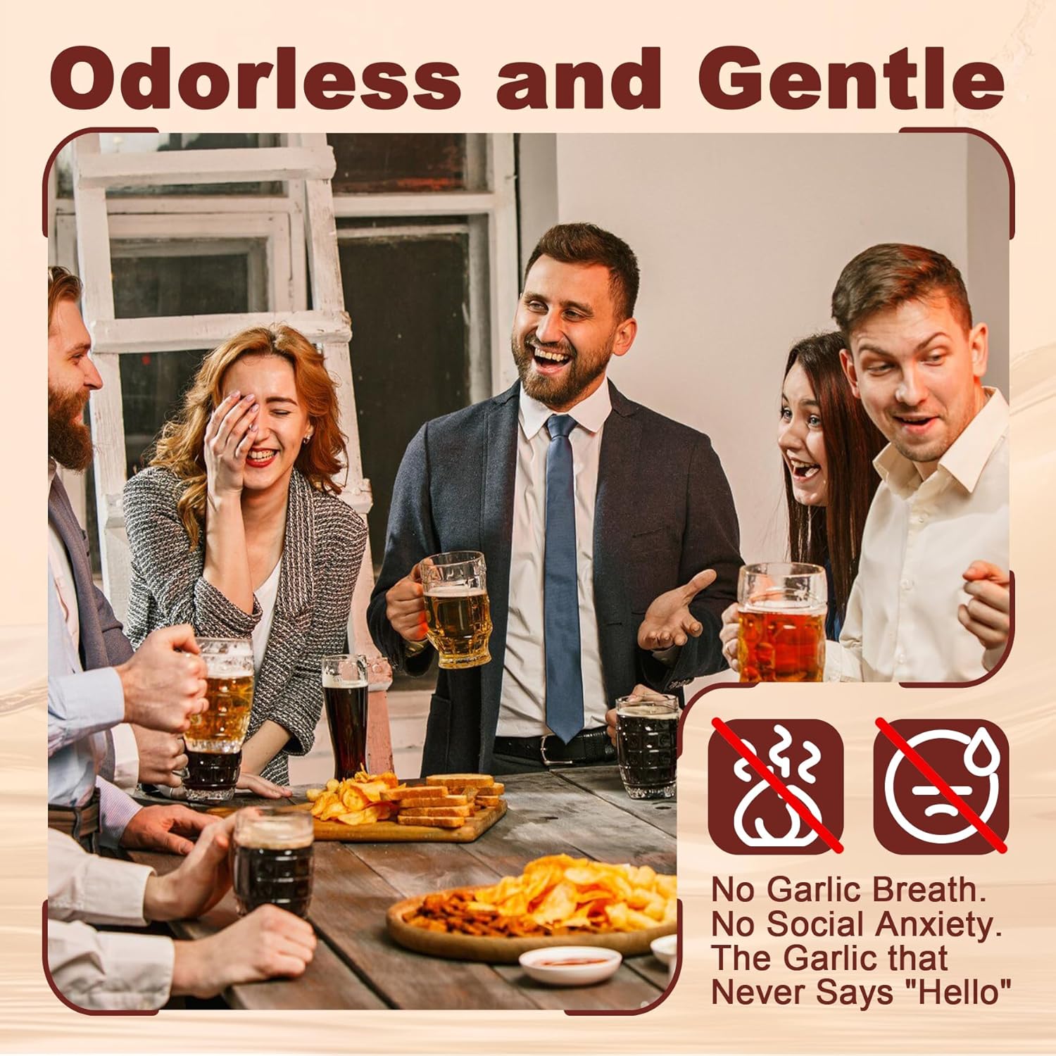 LanranBee Aged Garlic Extract 300 Softgels - 10500mg Odorless Aged Garlic Supplements for Immune & Heart Support with Hawthorn Berry & Black Pepper - Non-GMO, 150-Day Supply