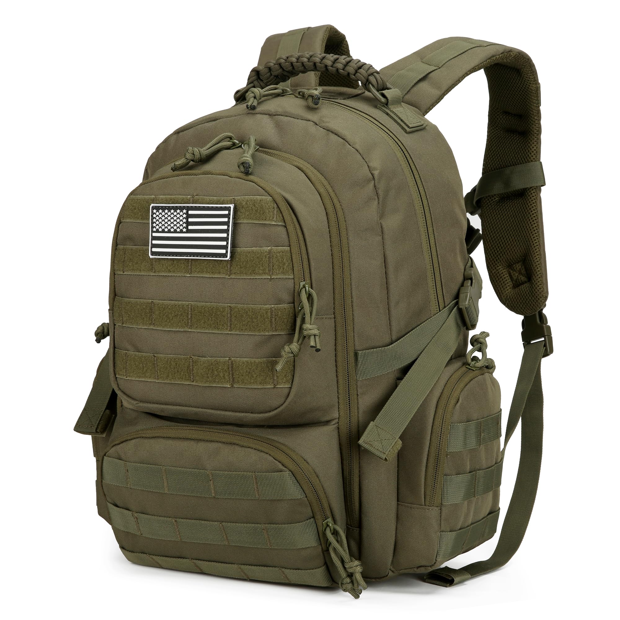 30L Military Tactical Backpack for Men 3 day Assault Pack Molle Daypack Army Hiking Rucksack (Army Green)