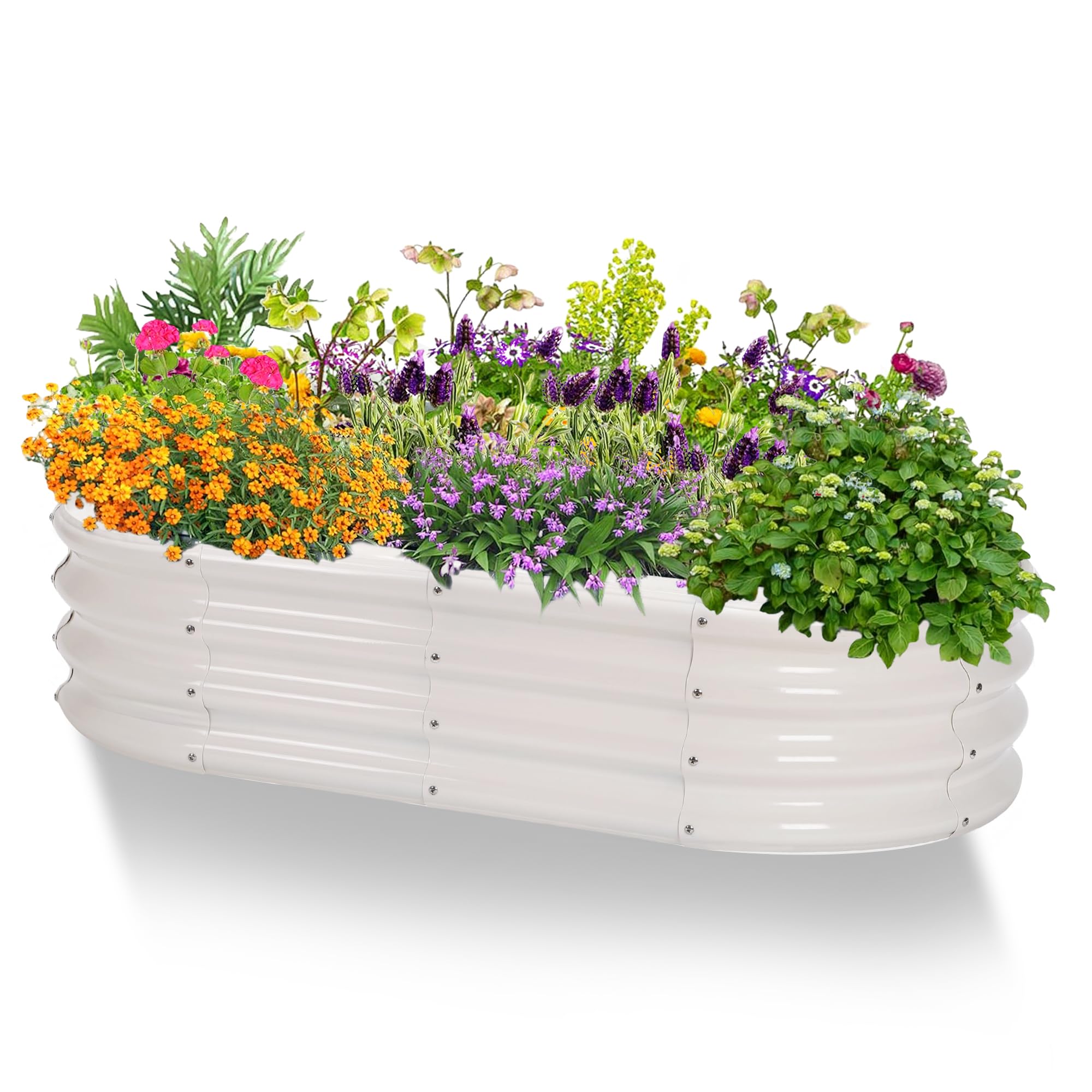 レイズドベッド スチールプランター 4個セット 約120×60×30cm Amazon