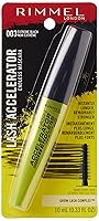 Vista 2 de Rimmel - Máscara para pestañas Lash Accelerator Endless, color negro, 0.33 onzas líquidas