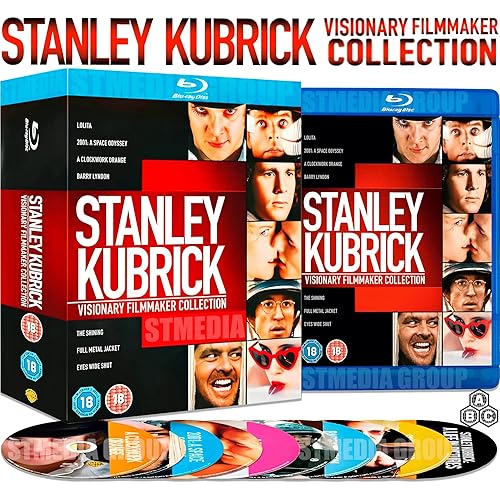 Stanley Kubrick: Visionary Filmmaker 9-Movie Collection ( Lolita / 2001: A Space Odyssey / A Clockwork Orange / Barry Lyndon / The Shining / Full Metal Jacket / Eyes Wide Shut / Stanley Kubrick: A Life in Pictures / O Lucky Malcolm) [Blu-ray] [Region Free]