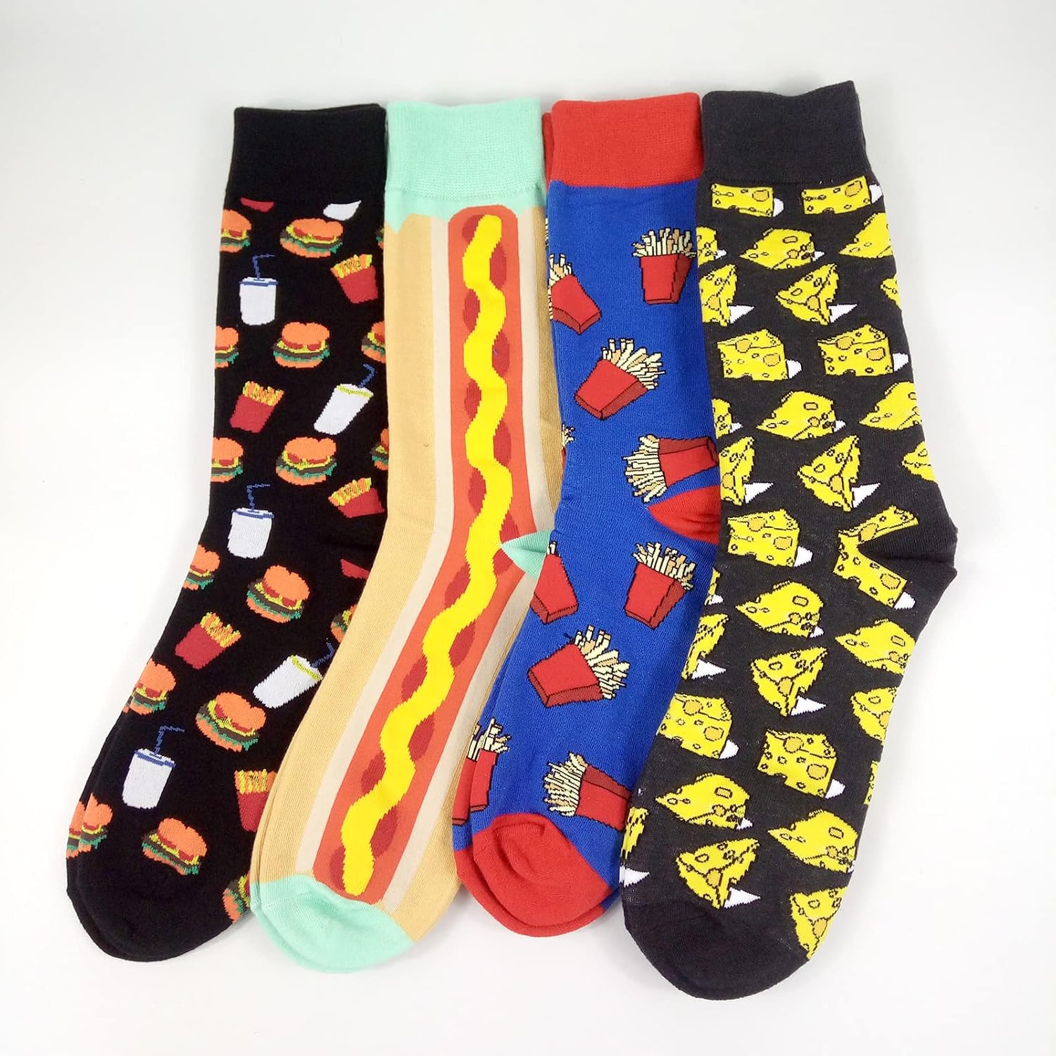 HSELL Mens Dress Socks Funny Novelty Crazy Design Cotton Socks Gift for Men image 3