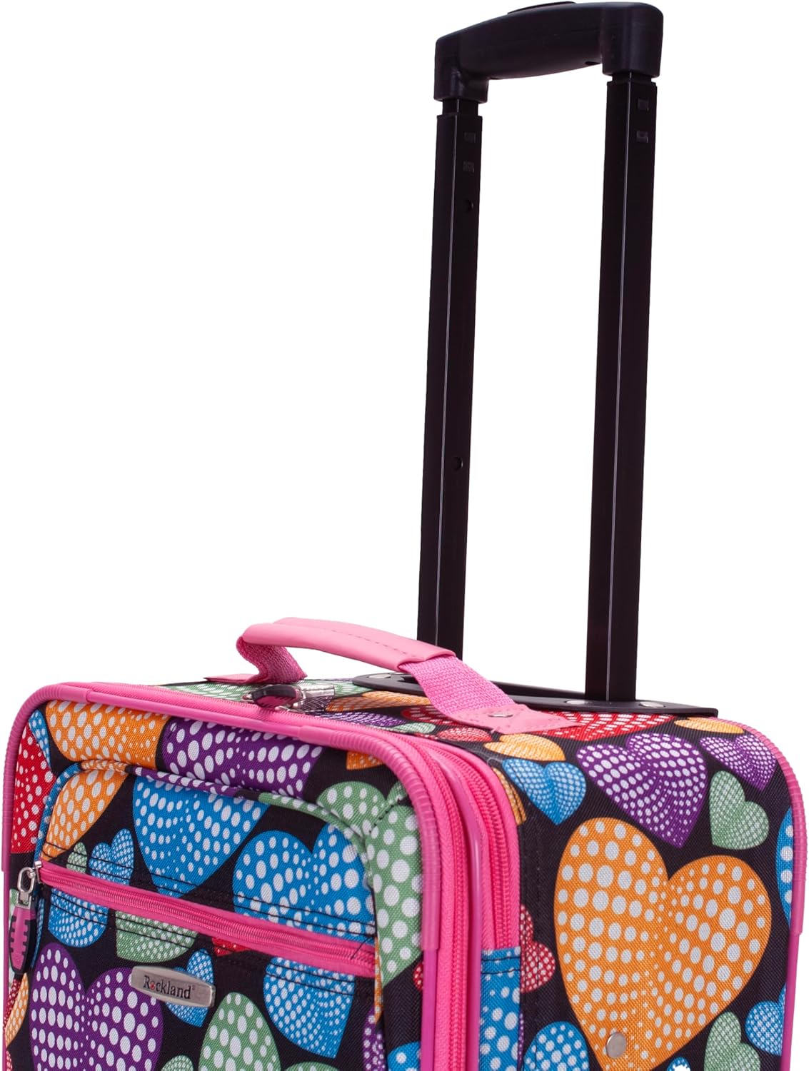 Rockland Fashion Softside Upright Luggage Set, Expandable, New Heart, 2-Piece Set (14/19)