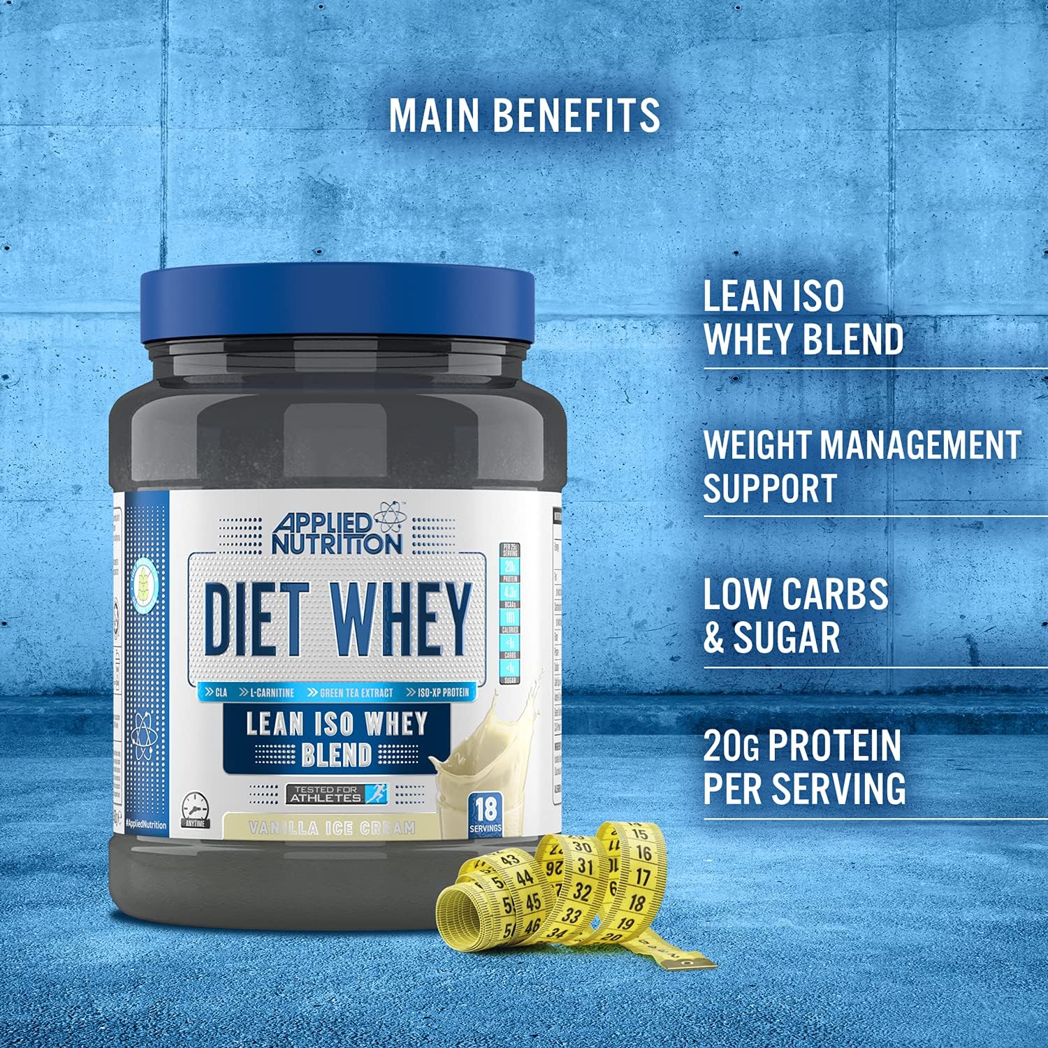 Applied Nutrition Diet Whey, High Protein Powder Supplement, Low Carb & Sugar, for Weight Management with CLA L Carnitine - Image 5