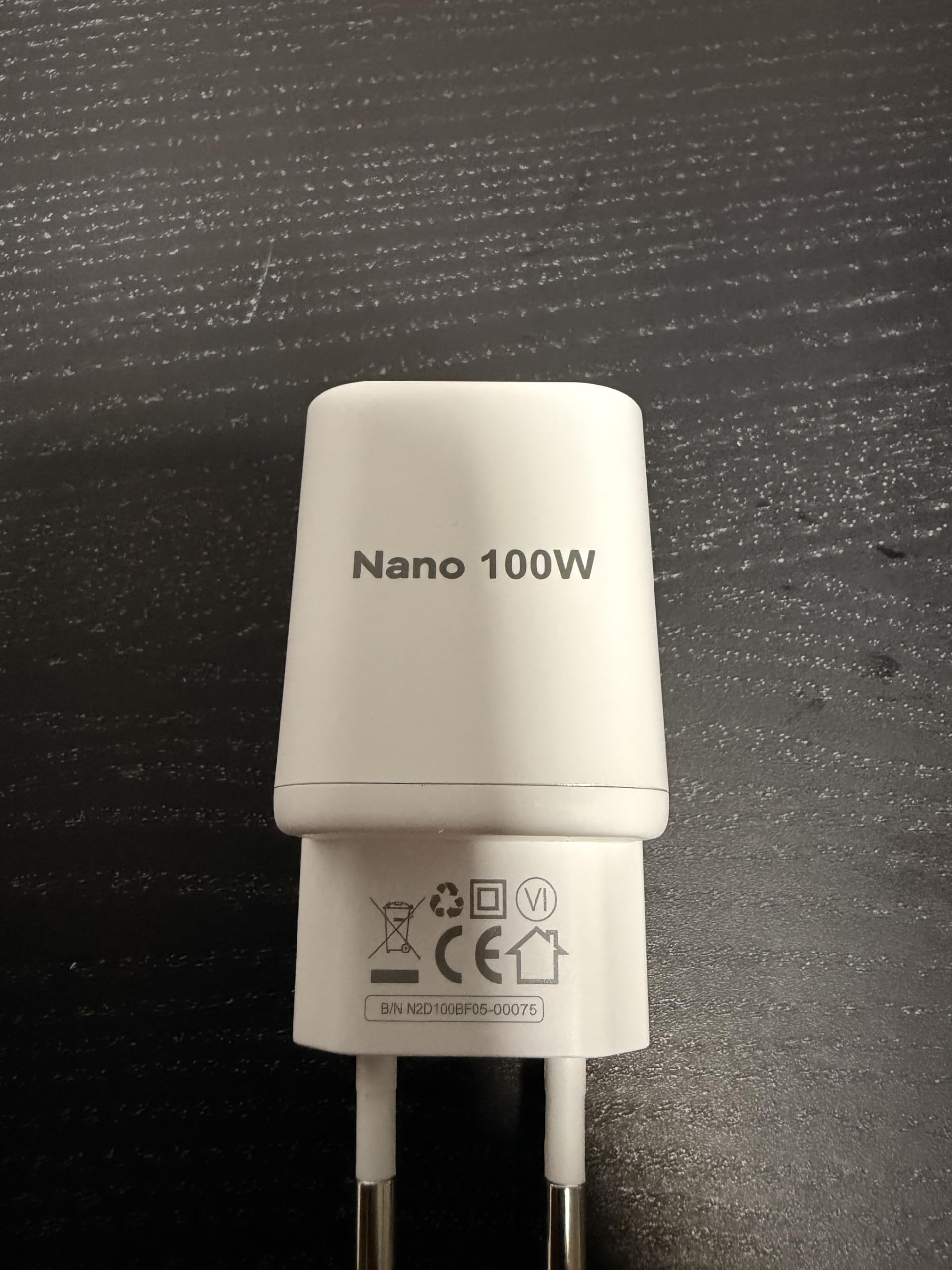 Cubenest N2D100 PD GaN Nano USB-C - Fuente de alimentación (100 W, 2 puertos USB-C, enchufe europeo), color blanco