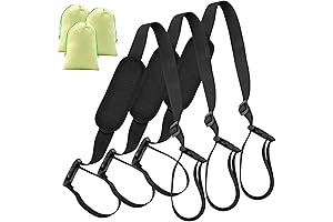 3 Pack Foldable Ski Chair Carry Strap for Ski and Pole