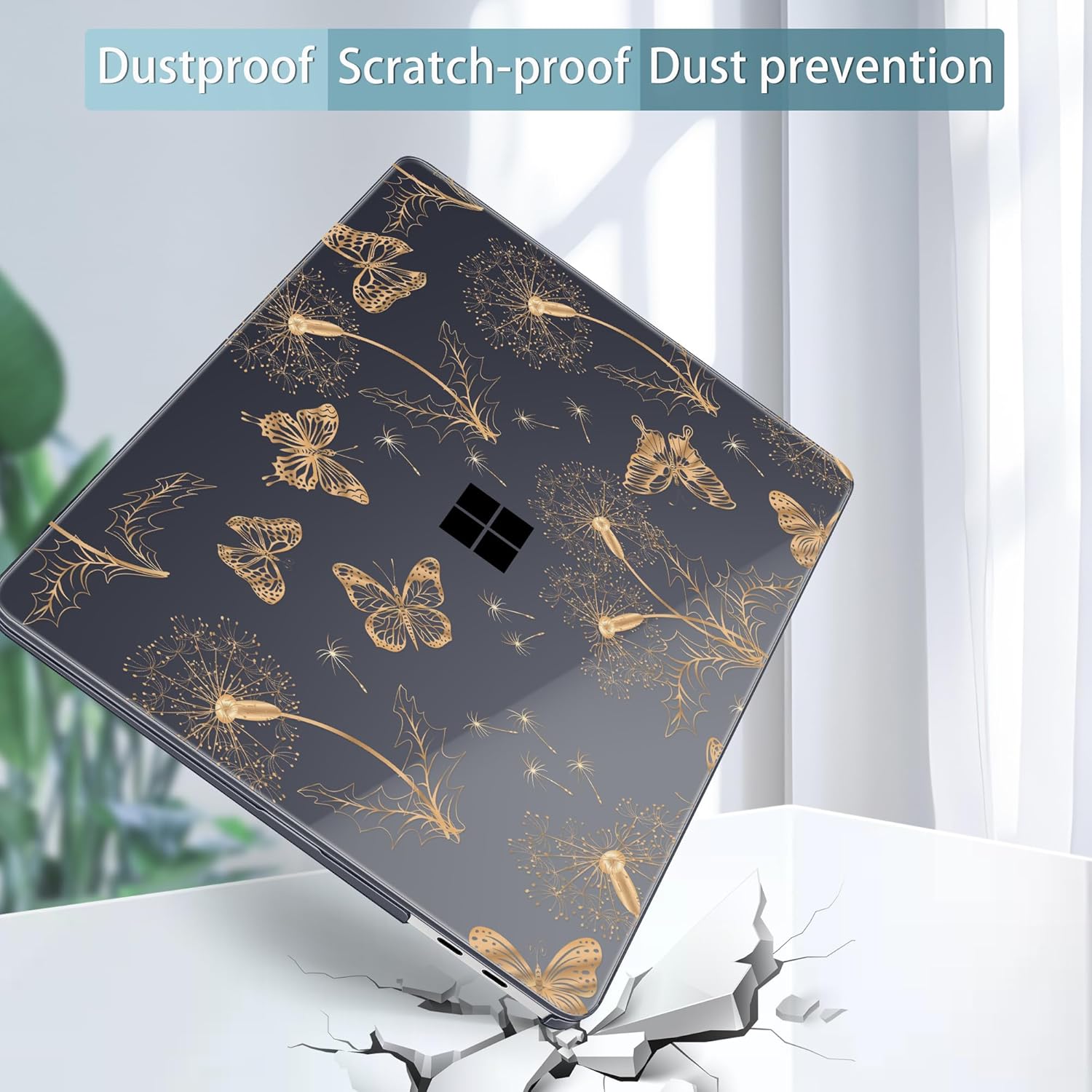 Clear Case for 2025 Microsoft Surface Laptop 13 Inch - Windows 11 Copilot+ PC - Touchscreen Display Cover (Fits Model 2095,NOT Fitting Other Surface Laptop), Butterflies - Image 6