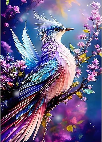 Miniatura 1 de SENQAO Kits de pintura artística de diamantes para adultos, pintura de lunares de diamante de taladro completo para principiantes, pintura redonda